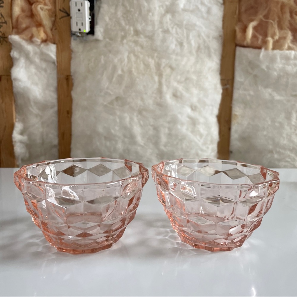 Pink Depression Glass Bowls
